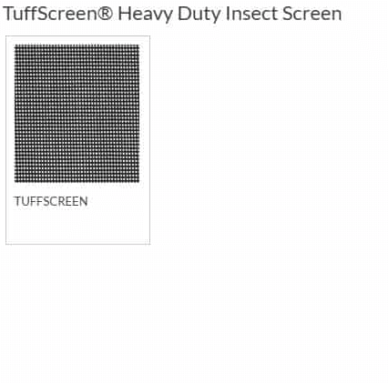 Bug Screen Fabric Options - TuffScreen