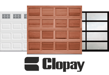 Residential garage doors offered by Clopay